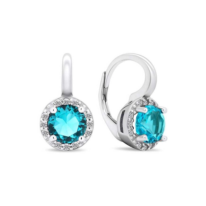 Brilio Silver Unique silver earrings with zircons EA431WAQ