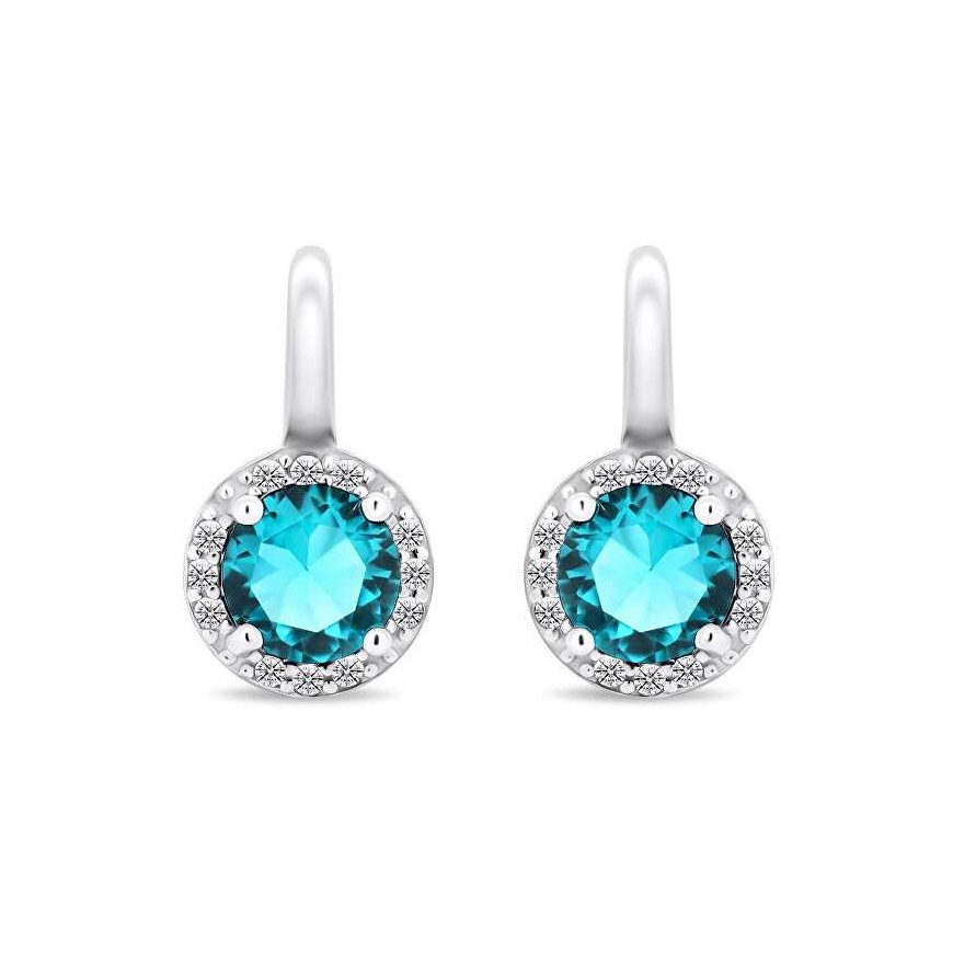 Brilio Silver Unique silver earrings with zircons EA431WAQ – 2