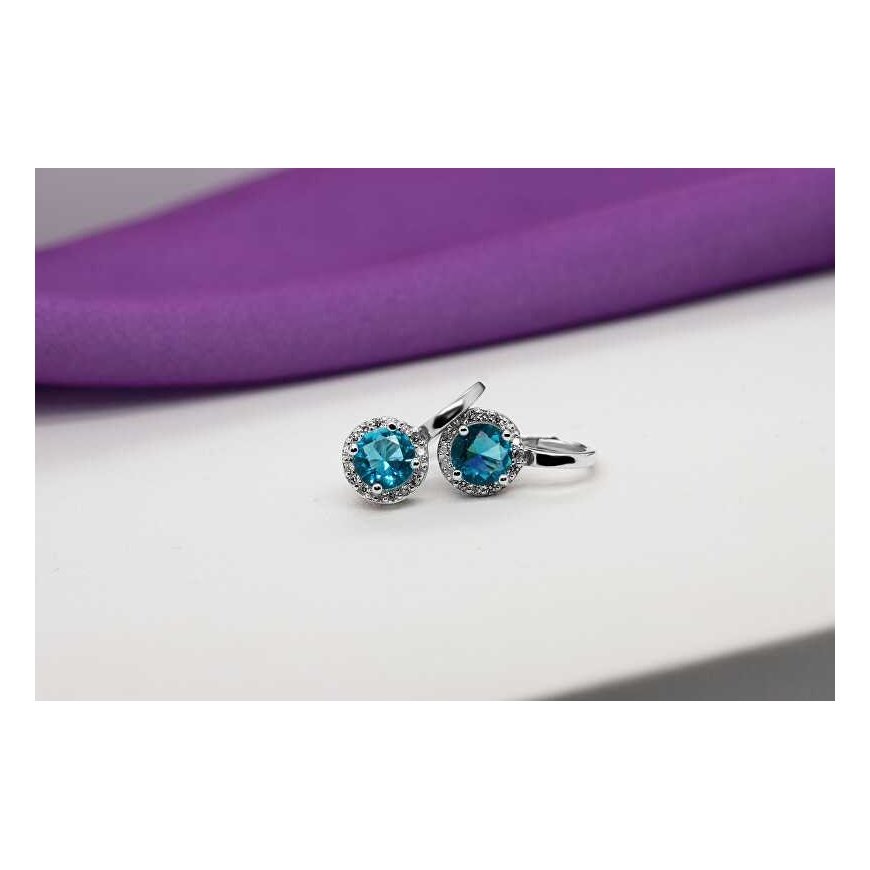 Brilio Silver Unique silver earrings with zircons EA431WAQ – 3
