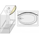 Wenko, aluminum chrome telescopic bathroom shower curtain, Ø 2.5 cm, 110-200 cm Wenko, aluminum chrome telescopic bathroom shower curtain, Ø 2.5 cm, 110-200 cm