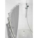 Weko, alumiinikromi teleskooppinen kylpyhuonesuihkuverho, Ø 2,5 cm, 110-200 cm Weko, alumiinikromi teleskooppinen kylpyhuonesuihkuverho, Ø 2,5 cm, 110-200 cm