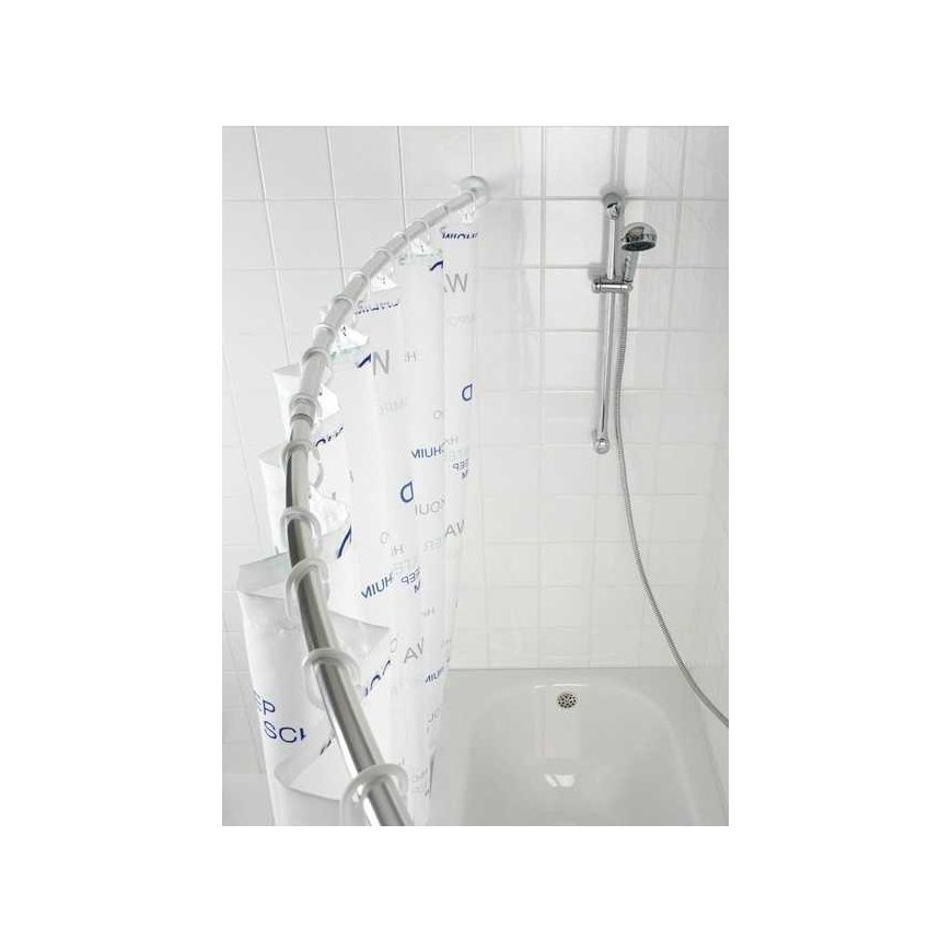 Wenko, aluminum chrome telescopic bathroom shower curtain, Ø 2.5 cm, 110-200 cm – 5