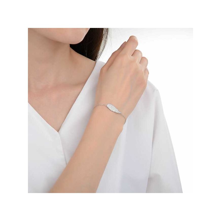 Moiss Delicate silver bracelet with angel wing B0000903 – 2
