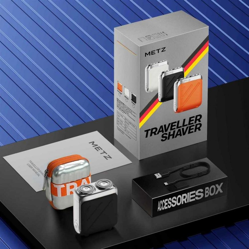 MZXZ021 Metz Traveller Shaver, Oranžinis