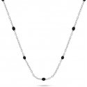 Brilio Silver Brilio Silver Silver pendant with black beads NCL112WBC Brilio Silver Brilio Silver Silver pendant with black beads NCL112WBC