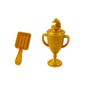 Lean Toys Horse with Long Mane Saddle Cup Brush Accessories Brown Lean Toys Horse with Long Mane Saddle Cup Brush Accessories Brown