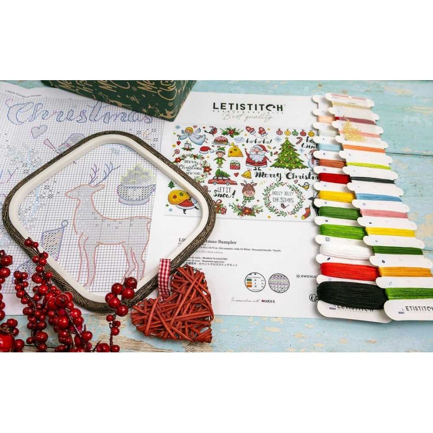 Letistitch Cross Stitch Kit "Christmas Set" 38x27 cm SLETIL9928 – 3