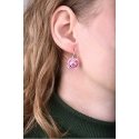 Troli Black dangle earrings flowers Troli Black dangle earrings flowers