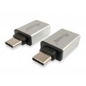 Equip 133473 kaabli soomuutja USB Type C USB Type A Hõbe Equip 133473 kaabli soomuutja USB Type C USB Type A Hõbe