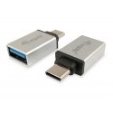 Equip 133473 гендерный адаптер USB Type C USB Type A Серебристый Equip 133473 гендерный адаптер USB Type C USB Type A Серебристый