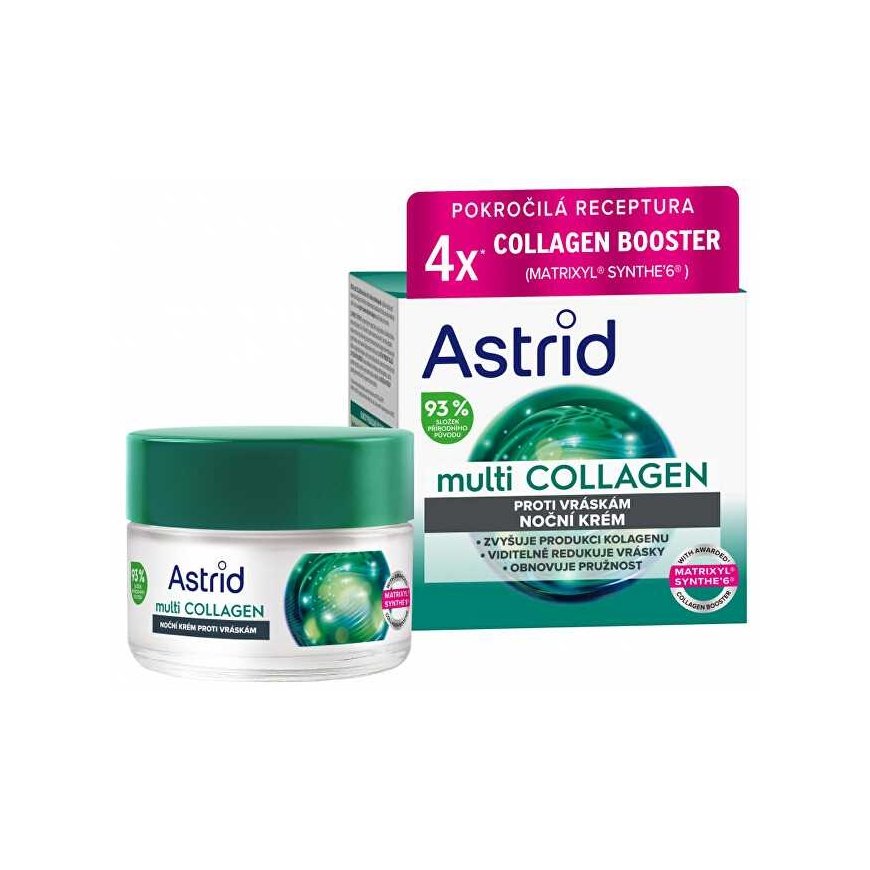 Astrid Anti-wrinkle and elasticity-restoring night cream Multi Collagen (Creamy) 50 ml