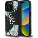 Dėklas Guess Grained Roses Big 4G logo do iPhone 16 Pro Max juoda Dėklas Guess Grained Roses Big 4G logo do iPhone 16 Pro Max juoda