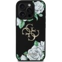 Case Guess Grained Roses Big 4G logo for iPhone 16 Pro Max black Case Guess Grained Roses Big 4G logo for iPhone 16 Pro Max black