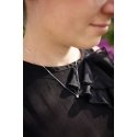 Agate Silver Necklace with Pink Zircon AGS1578/47-P Agate Silver Necklace with Pink Zircon AGS1578/47-P