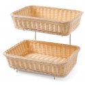 Stačiakampio formos duonos ir bandelių krepšelis GN 1/2, HENDI, 360x280x(H)290mm Stačiakampio formos duonos ir bandelių krepšelis GN 1/2, HENDI, 360x280x(H)290mm