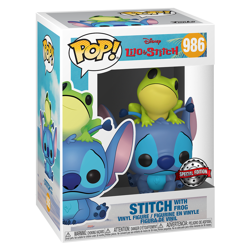 FUNKO POP! Vinilinė figūrėlė: Disney: Lilo & Stitch - Stitch (w/ Frog) – 2