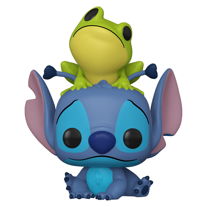 FUNKO POP! Vinyl Figure: Disney: Lilo & Stitch - Stitch (w/ Frog) – 3