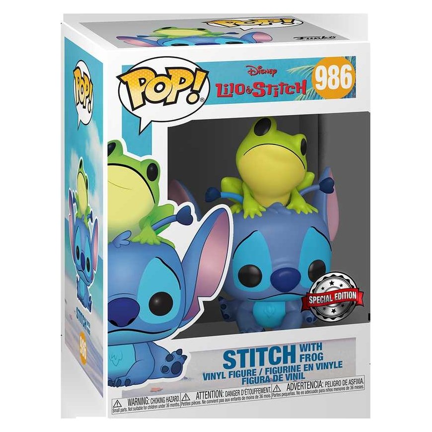 FUNKO POP! Vinilinė figūrėlė: Disney: Lilo & Stitch - Stitch (w/ Frog) – 4