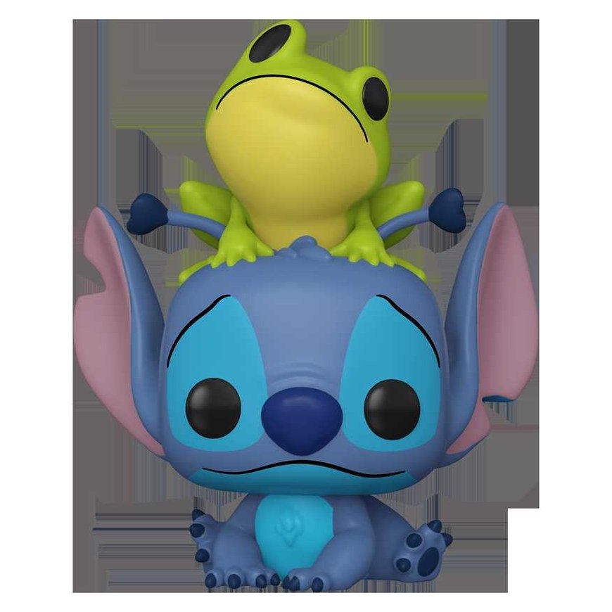 FUNKO POP! Vinyl Figure: Disney: Lilo & Stitch - Stitch (w/ Frog) – 5