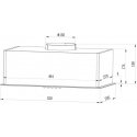 Built-in kitchen hood under the cabinet Berdsen, 52 cm, Black