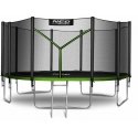15 ft / 465 cm garden trampoline with external net and Neo-Sport ladder
