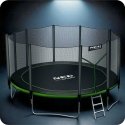 15 ft / 465 cm garden trampoline with external net and Neo-Sport ladder