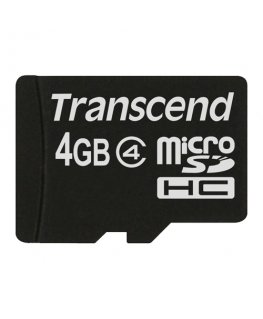 Transcend TS4GUSDC4 карта памяти 4 GB MicroSDHC