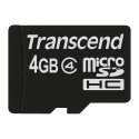 Transcend TS4GUSDC4 memory card 4 GB MicroSDHC Transcend TS4GUSDC4 memory card 4 GB MicroSDHC