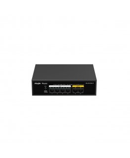 Ruijie Networks RG-ES106F-P сетевой коммутатор Неуправляемый L2 Fast Ethernet (10/100) Питание по Ethernet (PoE) Черный