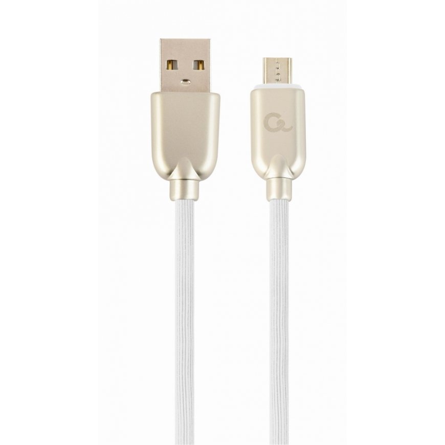 Cablexpert CC-USB2R-AMMBM-1M-W USB cable USB 2.0 USB A Micro-USB B White