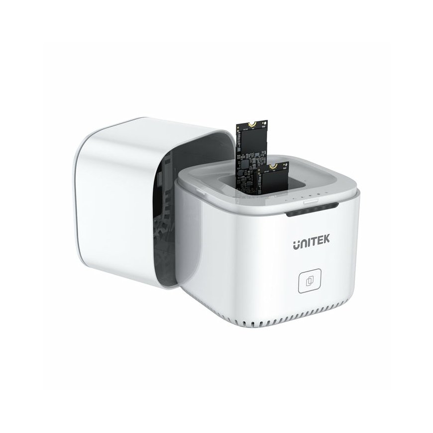 UNITEK SyncStation Marshmallow M.2 USB 3.2 Gen 2 (3.1 Gen 2) Type-C Белый