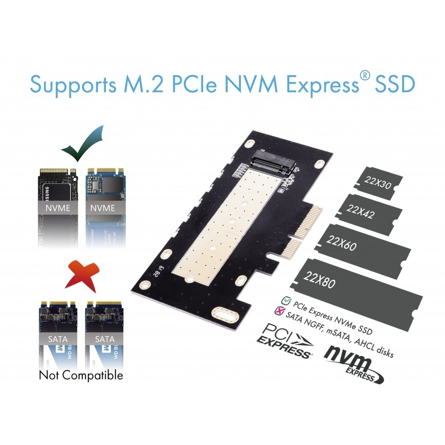 ICY BOX IB-PCI214M2-HSL интерфейсная карта/адаптер Внутренний M.2 – 4