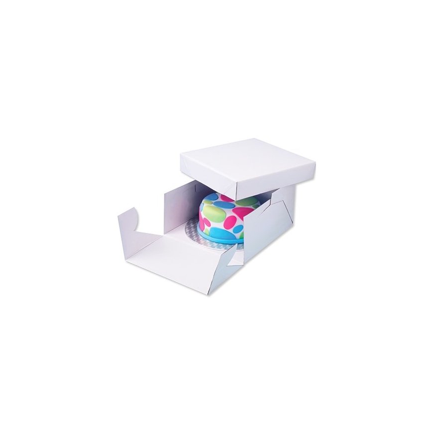 PME Cake Box & Card Oblong cake storage container Rectangular Carton White – 4