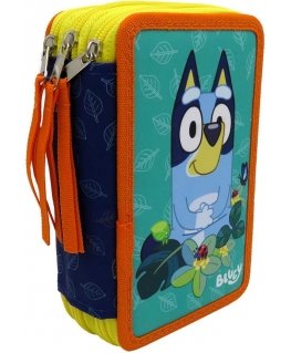 Cyp Brands Bluey Leaves triple pencil case