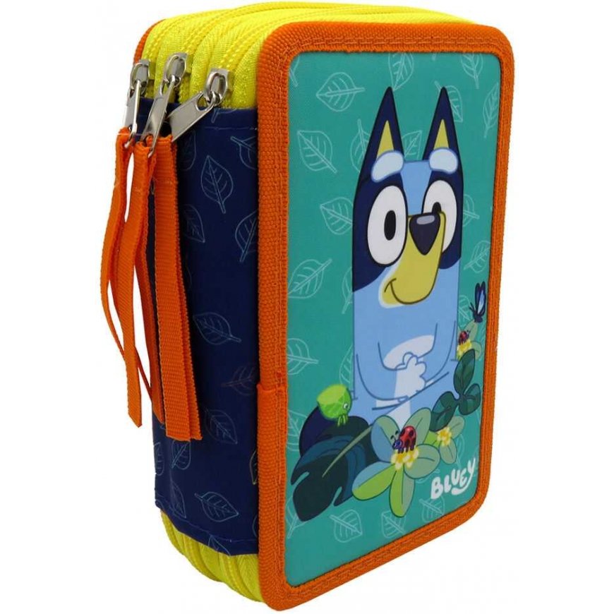 Cyp Brands Bluey Leaves triple pencil case