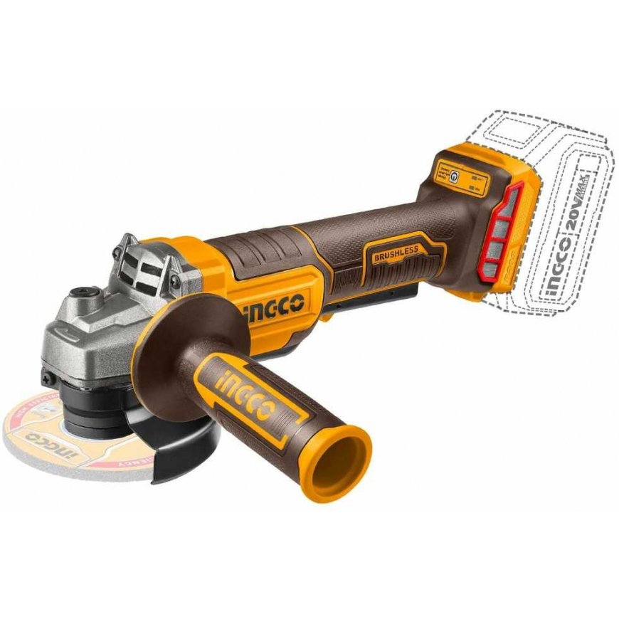 Ingco CAGLI211156 cordless angle grinder without battery and charger