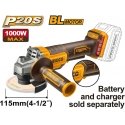 Ingco CAGLI211156 cordless angle grinder without battery and charger