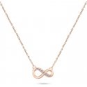Brilio Silver "Brilio Sidabrinis" fashionable bronze infinity necklace with zircons NCL76R Brilio Silver "Brilio Sidabrinis" fashionable bronze infinity necklace with zircons NCL76R