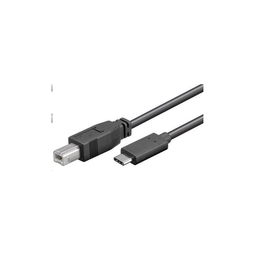 Kaapeli USB PremiumCord USB-C - USB-B 1 m musta (ku31cd1bk)