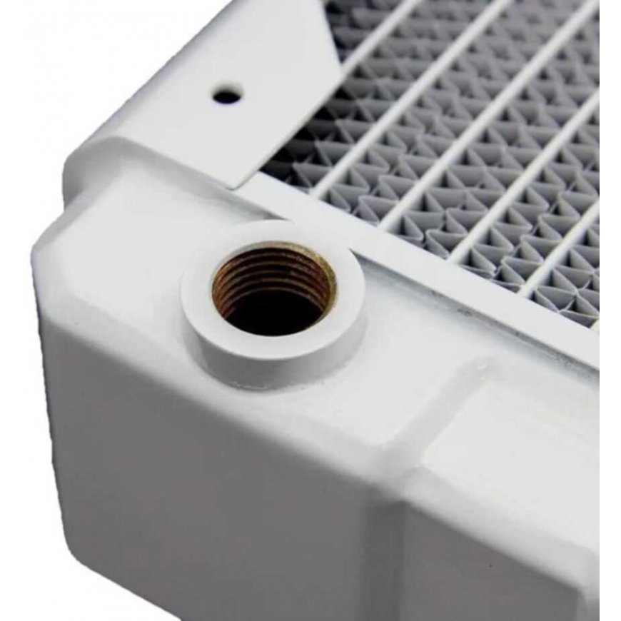 HARDWARE LABS Performance Systems Black Ice Nemesis 240GTX - Satin White, Radiator (white) – 5