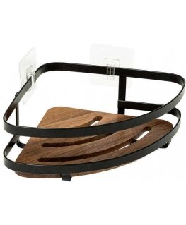 5five Simply Smart Corner suihkuhylly ilman porausta BLACKACIA, 25 x 19,5 x 7 cm