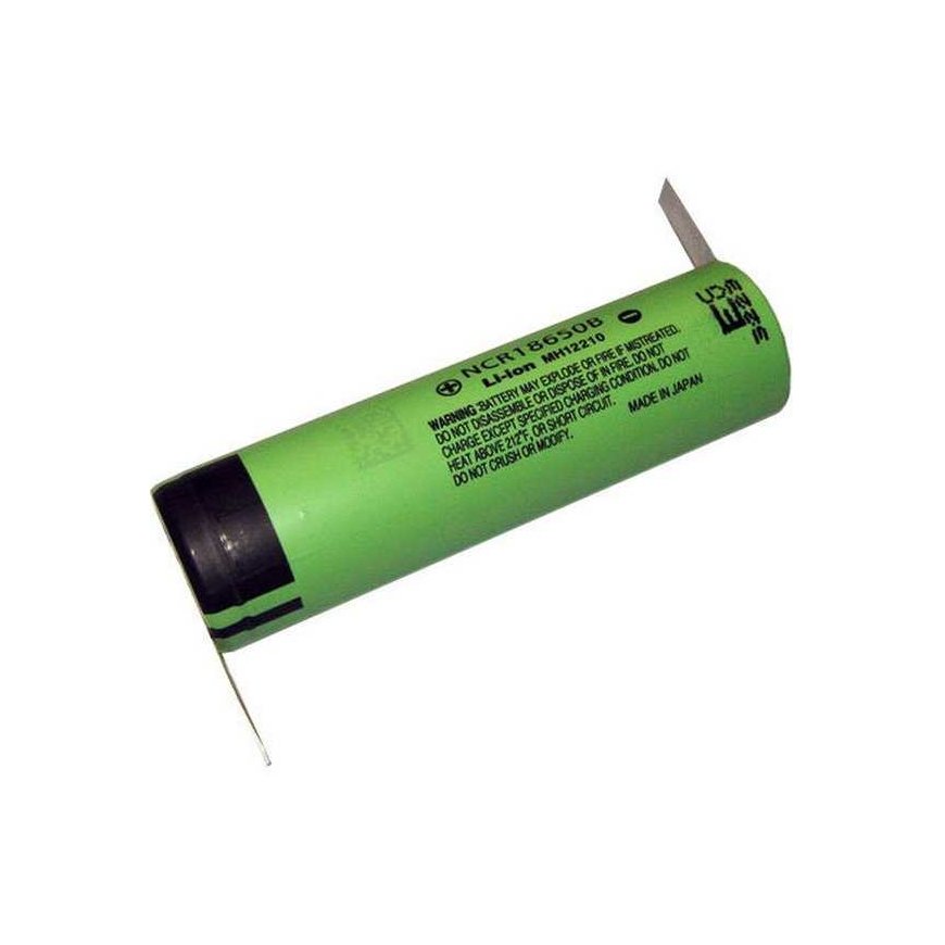 Avacom Ladattava teollisuusakku 18650 Panasonic 3400mAh 3,7V Li-Ion akun nastat Z-liittimeen