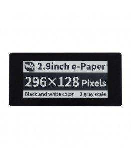 Capacitive touch screen E-paper E-Ink, 2.9” 296x128px, SPI/I2C, monochrome, for Raspberry Pi, Waveshare 19967