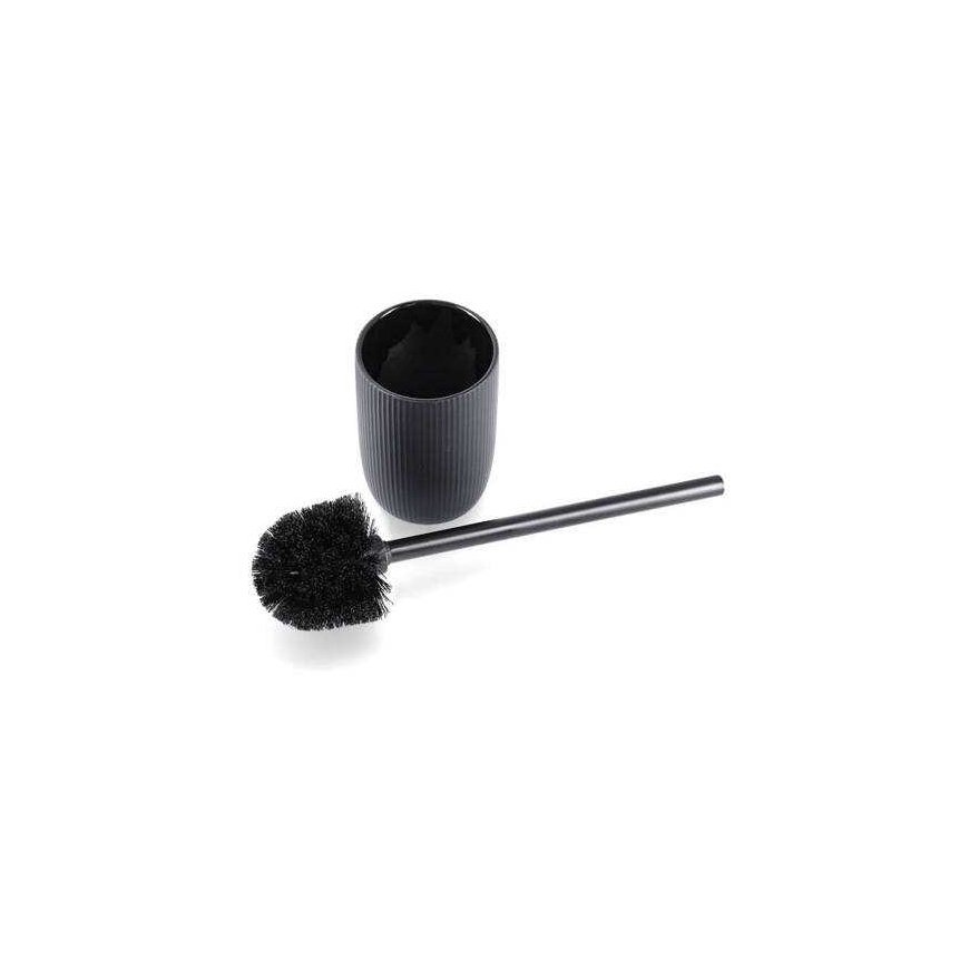 Zeller Toilet brush with ceramic bowl, Ø 10 cm