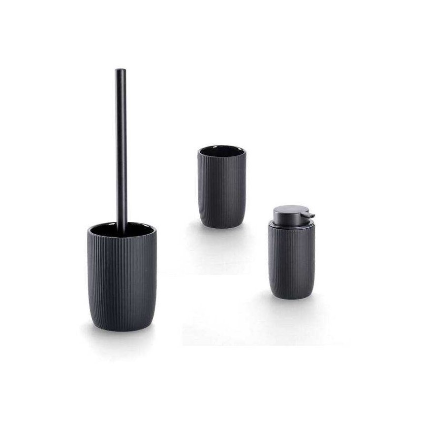 Zeller Toilet brush with ceramic bowl, Ø 10 cm – 4