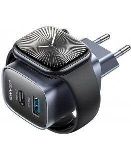 Laidinis įkroviklis USAMS CC293 T67 20W iWatch 1xUSB-C 1xUSB-A tarnish