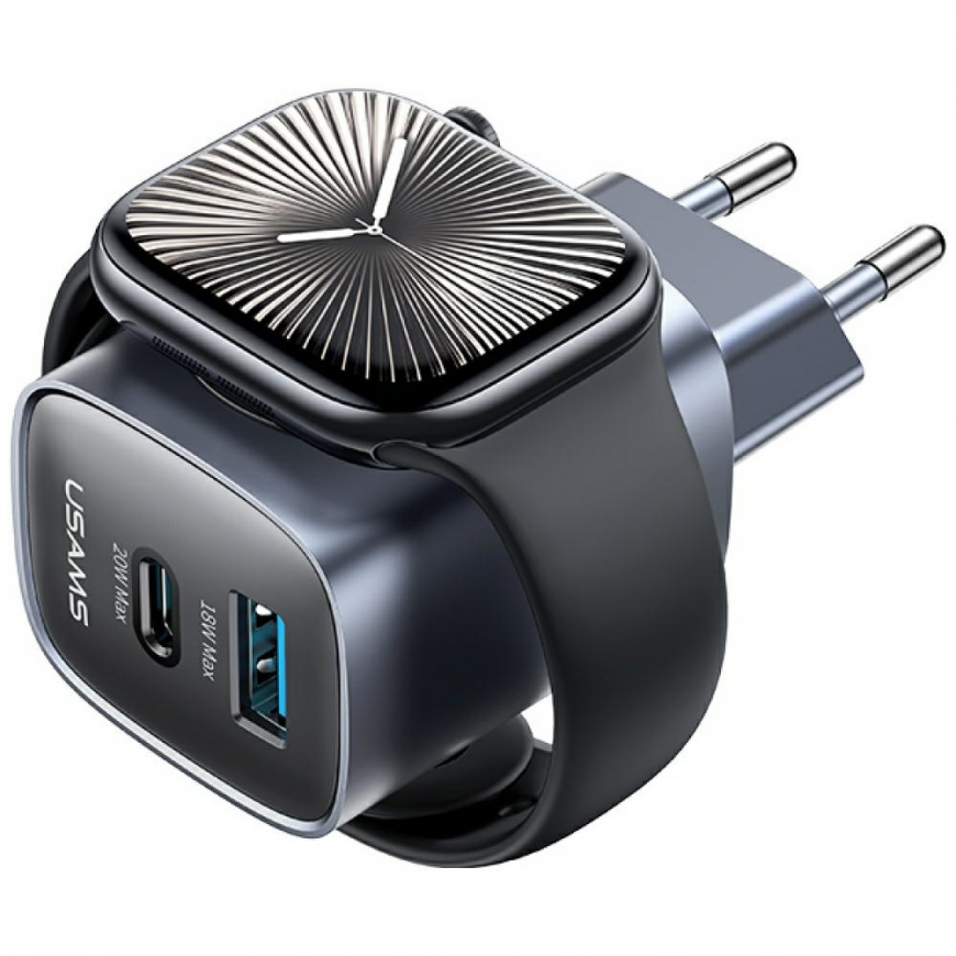 Wired charger USAMS CC293 T67 20W iWatch 1xUSB-C 1xUSB-A tarnish – 2