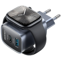 Langallinen laturi USAMS CC293 T67 20W iWatch 1xUSB-C 1xUSB-A tahra Langallinen laturi USAMS CC293 T67 20W iWatch 1xUSB-C 1xUSB-A tahra