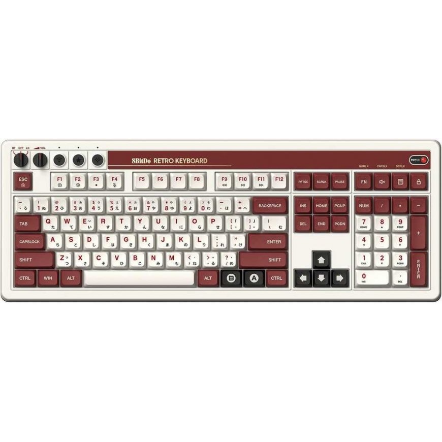 8BitDo Retro 108 Fami Edition Belaidė mechaninė klaviatūra| Hot Swappable | Windows | Android – 2