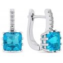 Brilio Silver Brilio Silver Original silver earrings with light blue zircons EA670WAQ Brilio Silver Brilio Silver Original silver earrings with light blue zircons EA670WAQ